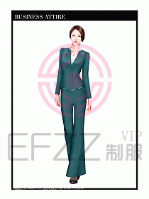 專賣店營業員職業裝設計圖1271