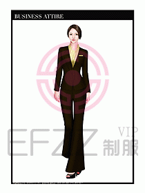 專賣店營業(yè)員職業(yè)裝設(shè)計圖1273