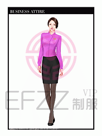 專賣店營業員職業裝設計圖1274