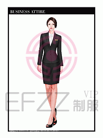 專賣店營業員職業裝設計圖1277