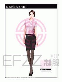 專賣店營業(yè)員職業(yè)裝設(shè)計圖1281