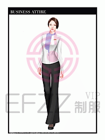 專賣店營業員職業裝設計圖1279