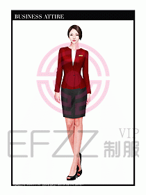 專賣店營業員職業裝設計圖1286