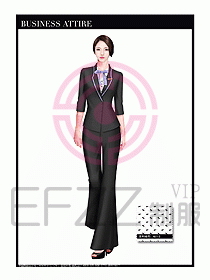 專賣店營業(yè)員職業(yè)裝設計圖1284