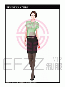 專賣店營業(yè)員職業(yè)裝設(shè)計圖1295