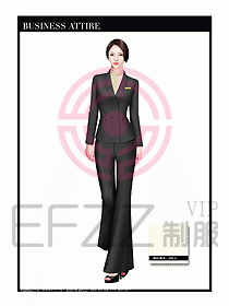 專賣店營業員職業裝設計圖1294
