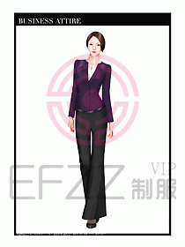 專賣店營業員職業裝設計圖1299