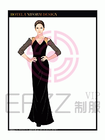KTV夜總會咨客制服設計圖276
