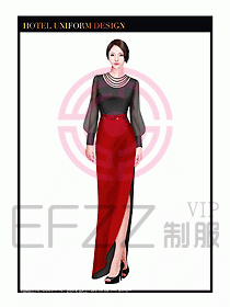 KTV夜總會咨客制服設計圖334