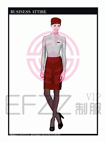 職業空姐制服設計圖609