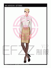 職業(yè)空姐制服設計圖617