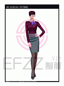 職業空姐制服設計圖639