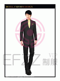 酒店大堂服務(wù)員制服設(shè)計(jì)741