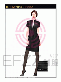 酒店大堂服務員制服設計738