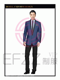 酒店大堂服務員制服設計751
