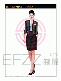 酒店大堂服務員制服設計760