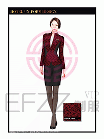 酒店大堂服務員制服設計758