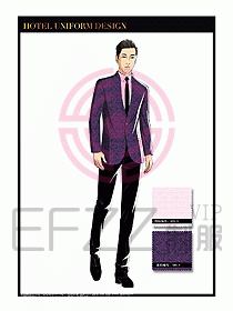 酒店大堂服務員制服設計767