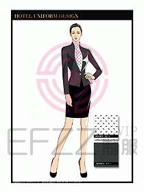 酒店大堂服務員制服設計763