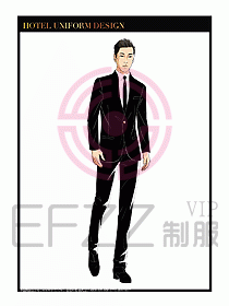 酒店大堂服務員制服設計768