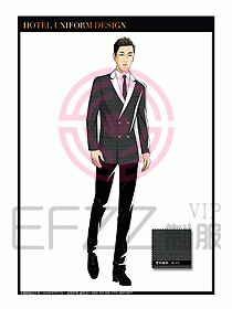 酒店大堂服務員制服設計778
