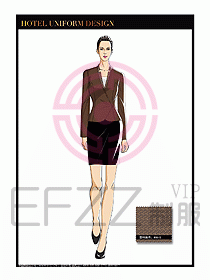 酒店大堂服務員制服設計784