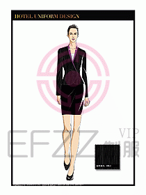 酒店大堂服務(wù)員制服設(shè)計785