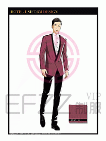 酒店大堂服務員制服設計791
