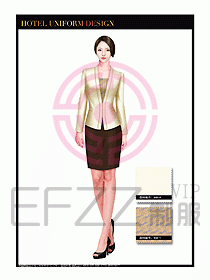 酒店大堂服務員制服設計800