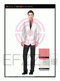 酒店大堂服務員制服設計801