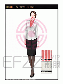 酒店大堂服務員制服設計804