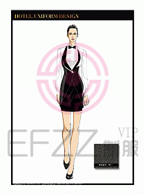 酒店西餐服務(wù)員制服設(shè)計(jì)1033