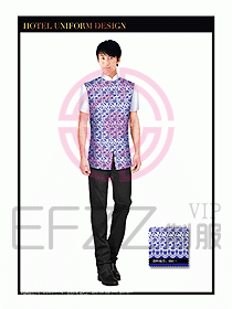 酒店中餐服務員制服設計1494