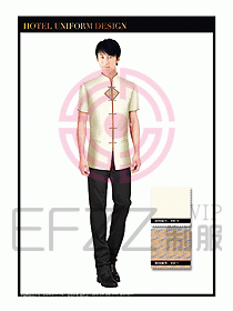 酒店中餐服務(wù)員制服設(shè)計1498