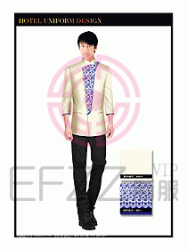 酒店中餐服務員制服設計1507