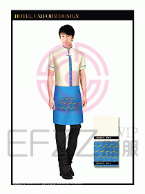 酒店中餐服務員制服設計1509