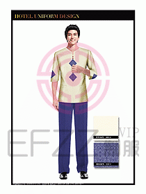 酒店中餐服務(wù)員制服設(shè)計(jì)1518