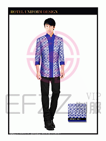 酒店中餐服務員制服設計1514