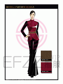 酒店中餐服務(wù)員制服設(shè)計(jì)1529