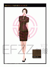 酒店中餐服務員制服設計1551