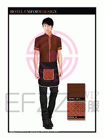 酒店中餐服務(wù)員制服設(shè)計1556