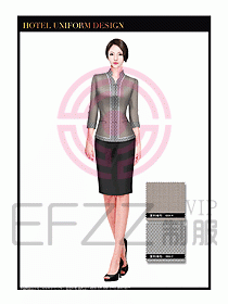 酒店中餐服務(wù)員制服設(shè)計1562