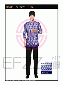 酒店中餐服務員制服設計1563