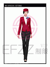 職業裝空姐服制服設計圖641
