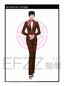 職業(yè)裝空姐服制服設(shè)計圖645