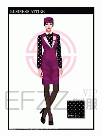 職業(yè)裝空姐服制服設(shè)計(jì)圖656