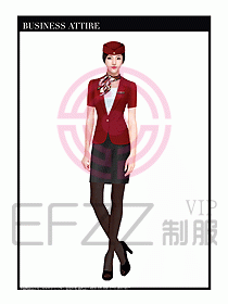 職業(yè)裝空姐服制服設計圖662