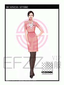 職業裝空姐服制服設計圖661