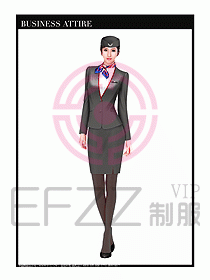 職業(yè)裝空姐服制服設計圖667