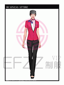 職業(yè)裝空姐服制服設計圖669